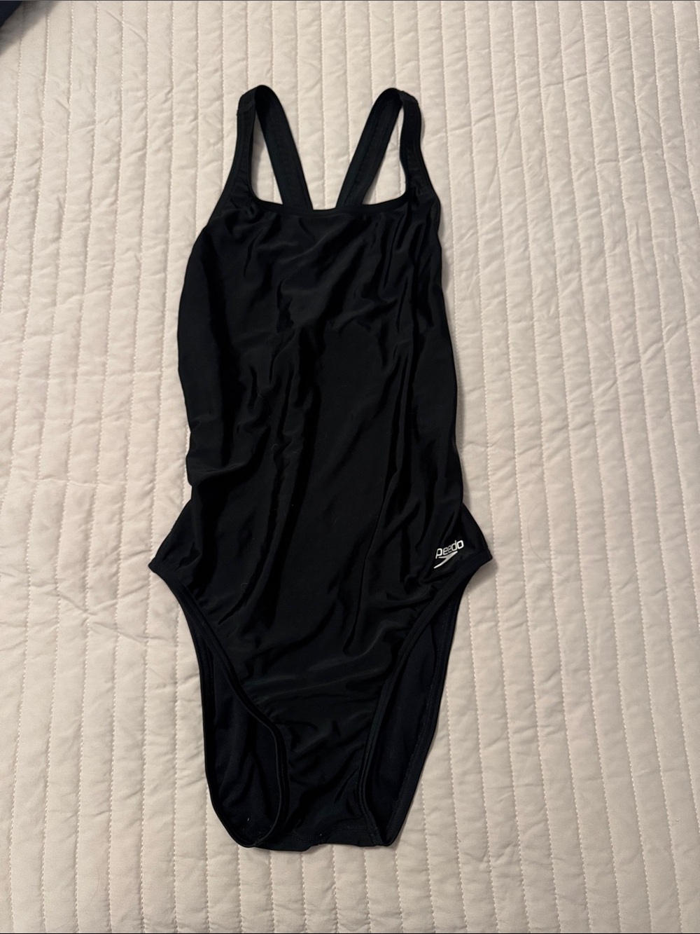 Speedo Black Classic Scoop One-Piece Swimsuit